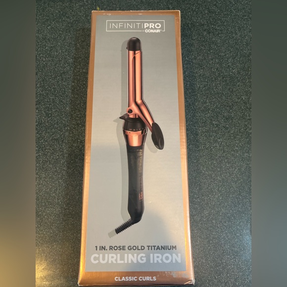 Conair infinite pro curling iron- rose gold-1”. New in box - Picture 2 of 3